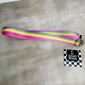 Whatever pastel rainbow belt by Sami Ryan NEW accessory